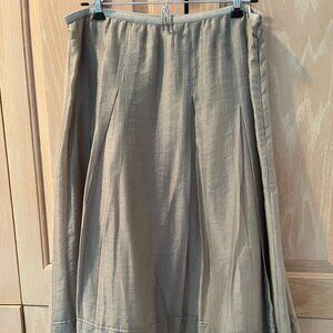 Nic+Zoe Taupe Pleated Skirt